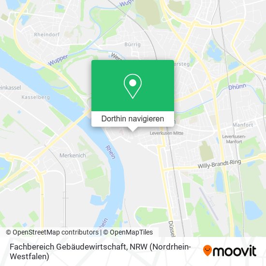 Fachbereich Gebäudewirtschaft Karte