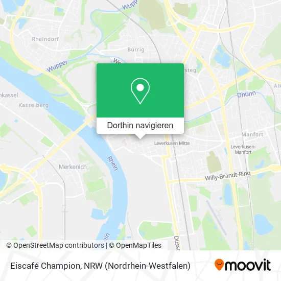 Eiscafé Champion Karte