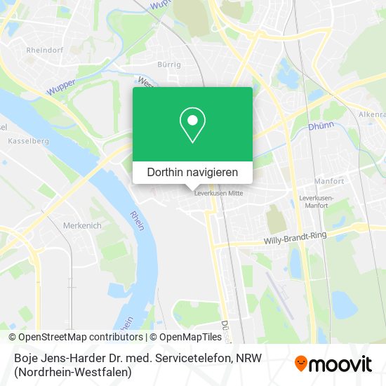 Boje Jens-Harder Dr. med. Servicetelefon Karte