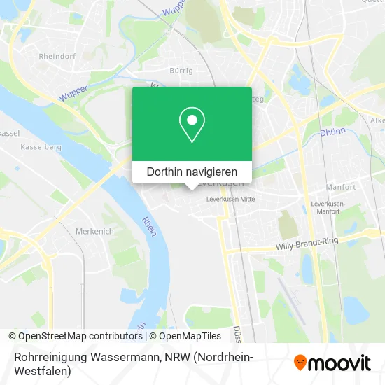 Rohrreinigung Wassermann Karte