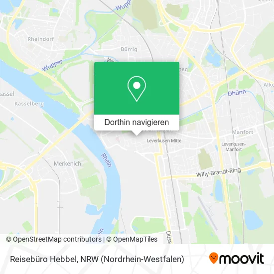 Reisebüro Hebbel Karte