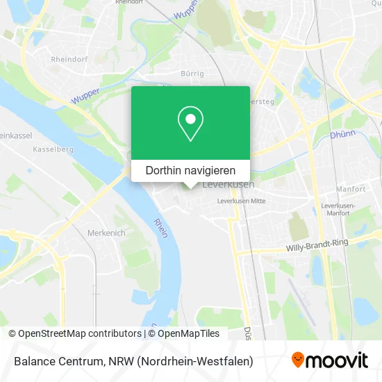 Balance Centrum Karte