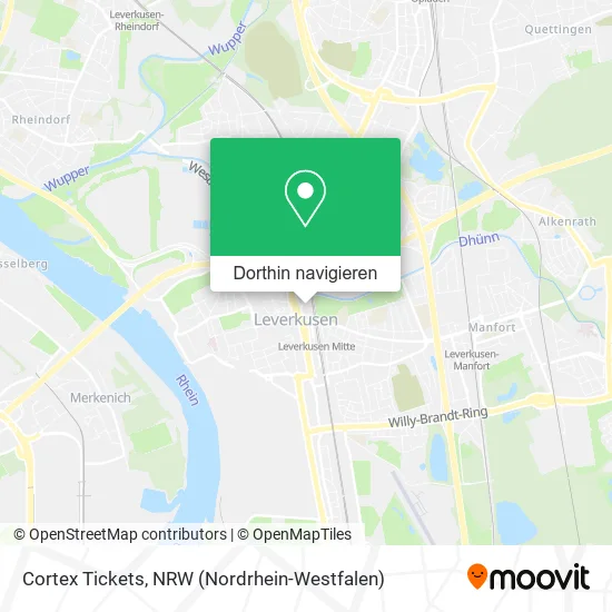 Cortex Tickets Karte