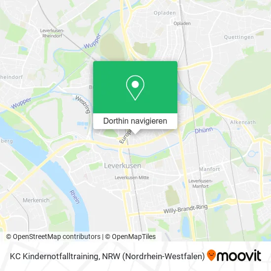 KC Kindernotfalltraining Karte