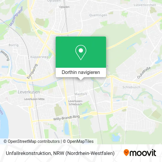 Unfallrekonstruktion Karte