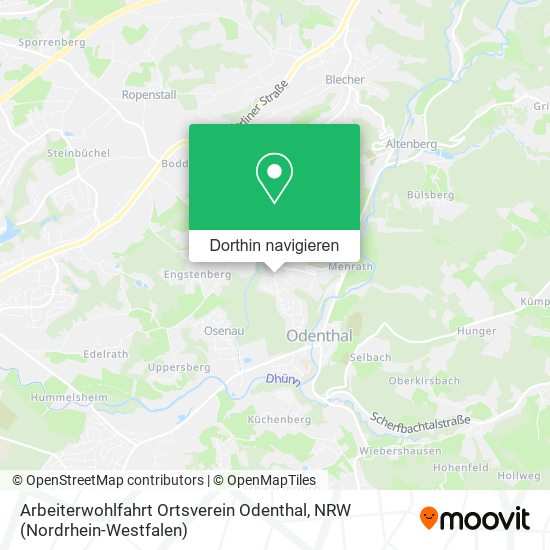 Arbeiterwohlfahrt Ortsverein Odenthal Karte