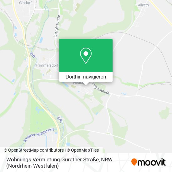 Wohnungs Vermietung Gürather Straße Karte