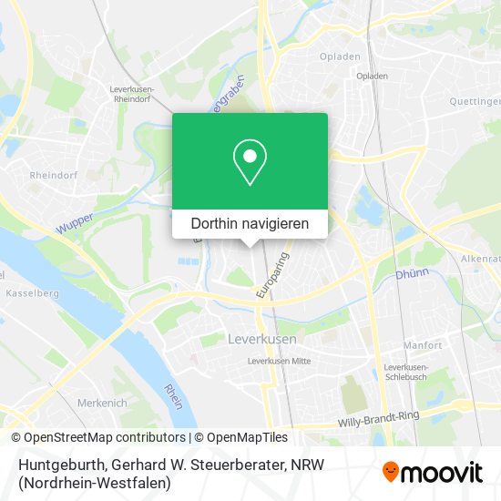 Huntgeburth, Gerhard W. Steuerberater Karte