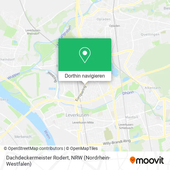 Dachdeckermeister Rodert Karte