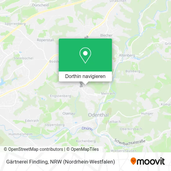 Gärtnerei Findling Karte
