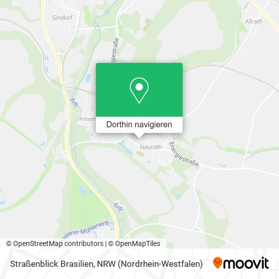 Straßenblick Brasilien Karte
