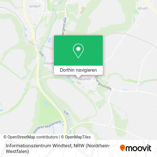 Informationszentrum Windtest Karte