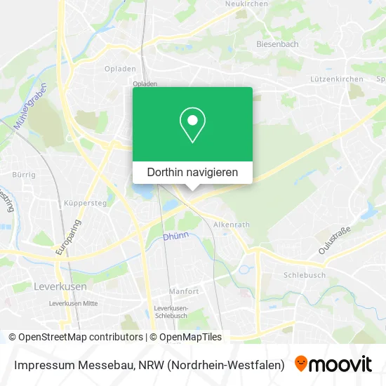 Impressum Messebau Karte