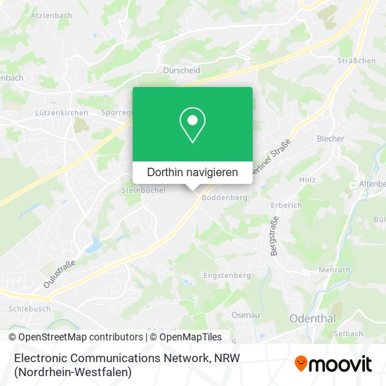 Electronic Communications Network Karte