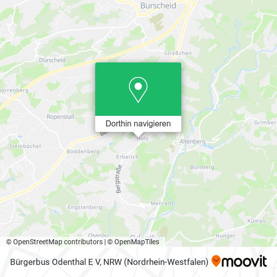Bürgerbus Odenthal E V Karte