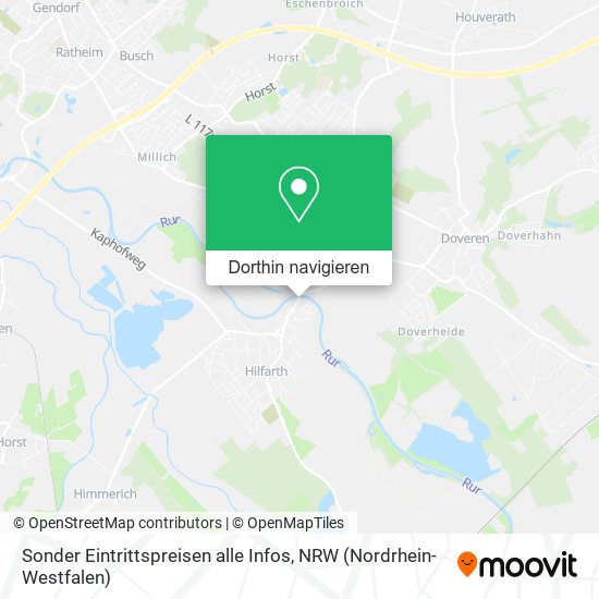 Sonder Eintrittspreisen alle Infos Karte