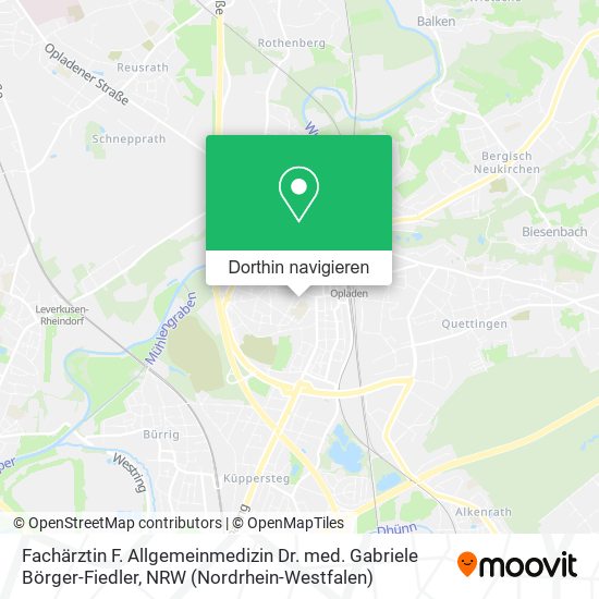 Fachärztin F. Allgemeinmedizin Dr. med. Gabriele Börger-Fiedler Karte