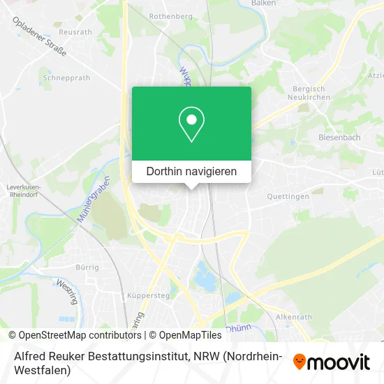 Alfred Reuker Bestattungsinstitut Karte