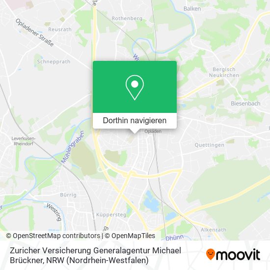 Zuricher Versicherung Generalagentur Michael Brückner Karte