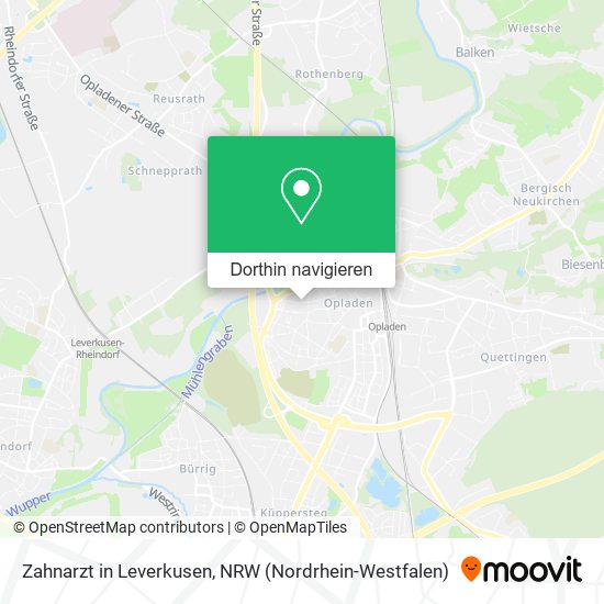 Zahnarzt in Leverkusen Karte