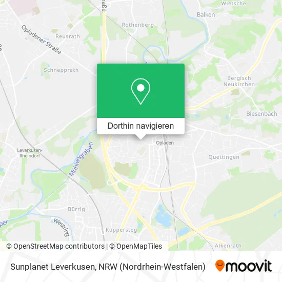 Sunplanet Leverkusen Karte