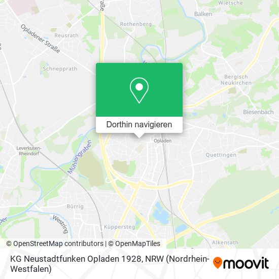 KG Neustadtfunken Opladen 1928 Karte