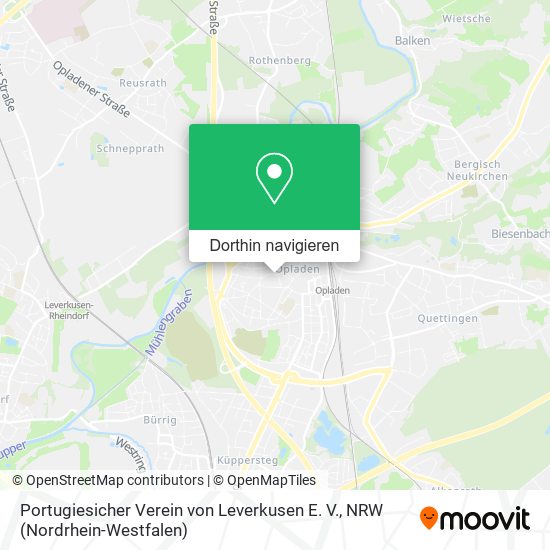 Portugiesicher Verein von Leverkusen E. V. Karte