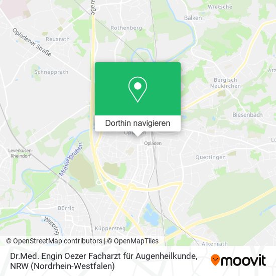 Dr.Med. Engin Oezer Facharzt für Augenheilkunde Karte