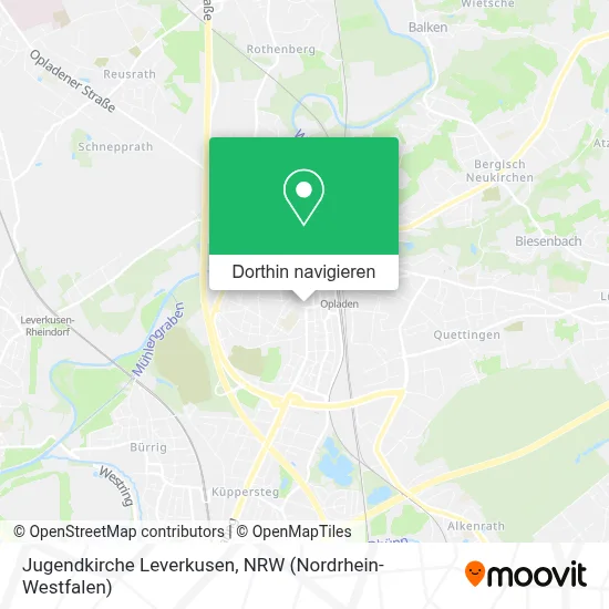 Jugendkirche Leverkusen Karte