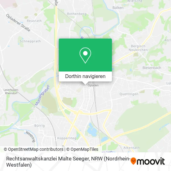 Rechtsanwaltskanzlei Malte Seeger Karte