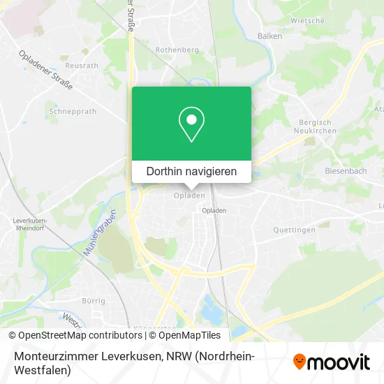 Monteurzimmer Leverkusen Karte