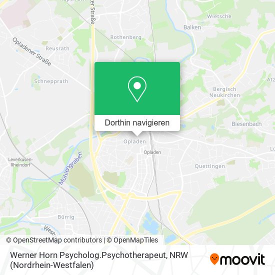 Werner Horn Psycholog.Psychotherapeut Karte