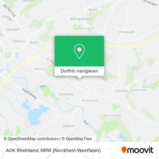AOK Rheinland Karte