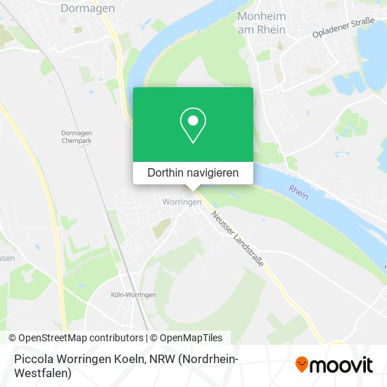 Piccola Worringen Koeln Karte