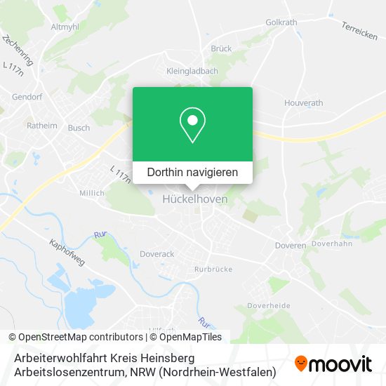 Arbeiterwohlfahrt Kreis Heinsberg Arbeitslosenzentrum Karte
