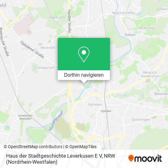 Haus der Stadtgeschichte Leverkusen E V Karte