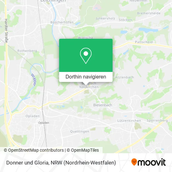 Donner und Gloria Karte