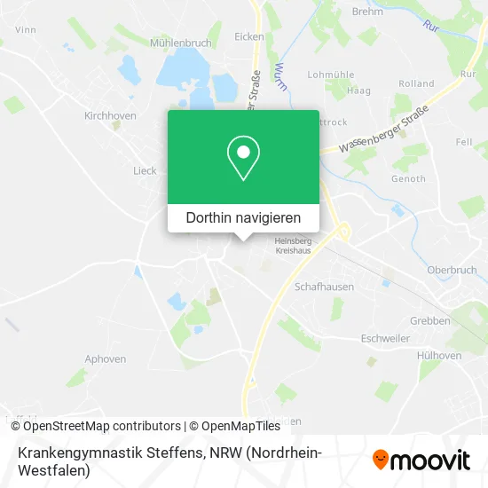 Krankengymnastik Steffens Karte