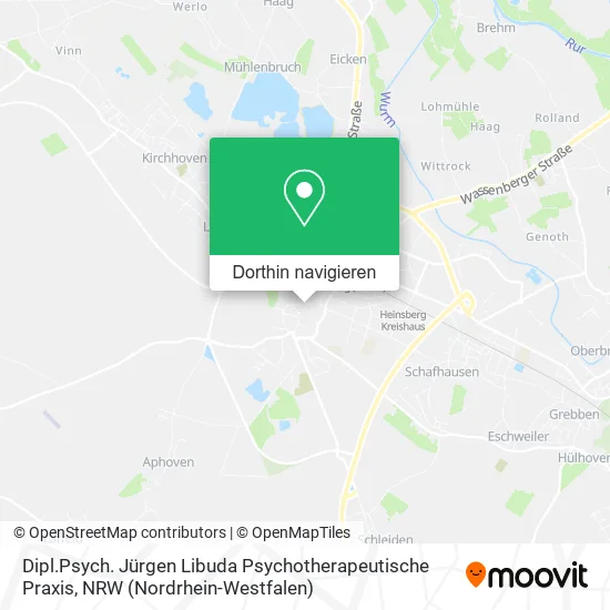 Dipl.Psych. Jürgen Libuda Psychotherapeutische Praxis Karte