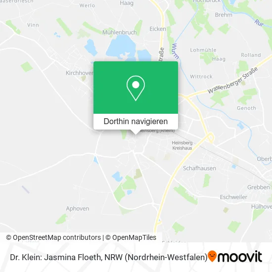 Dr. Klein: Jasmina Floeth Karte