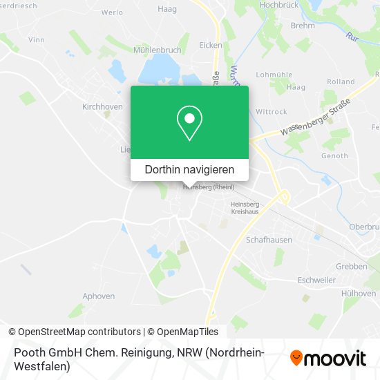 Pooth GmbH Chem. Reinigung Karte