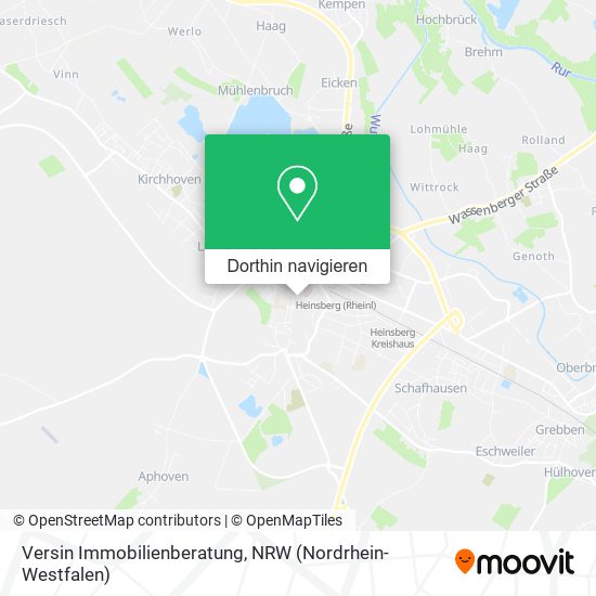 Versin Immobilienberatung Karte