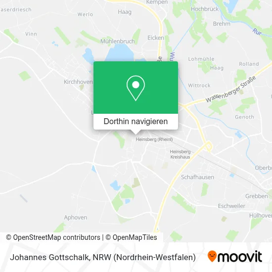 Johannes Gottschalk Karte