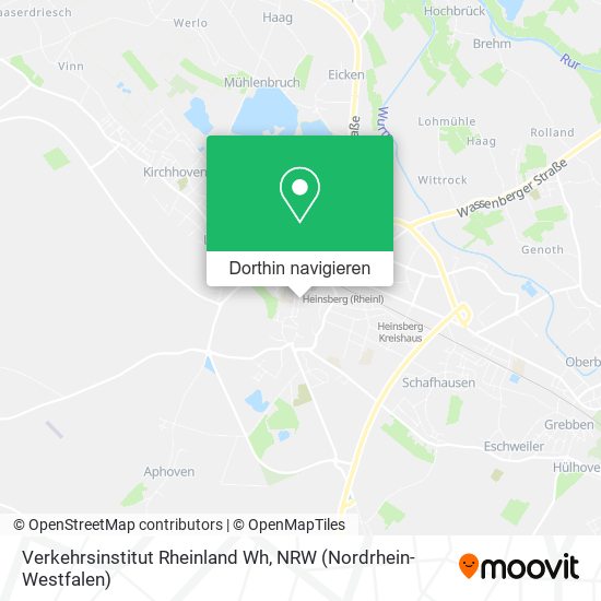 Verkehrsinstitut Rheinland Wh Karte