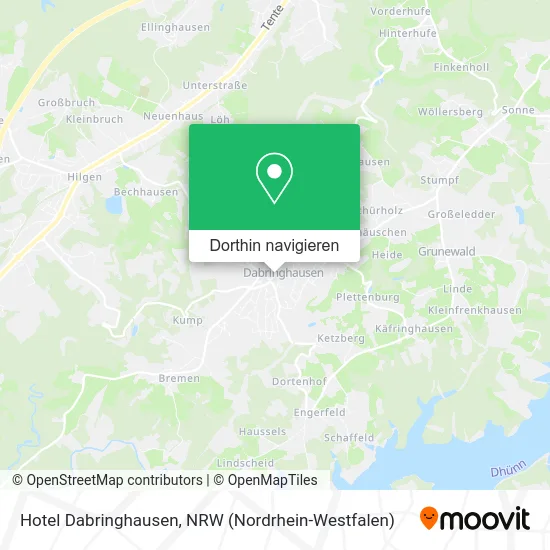 Hotel Dabringhausen Karte