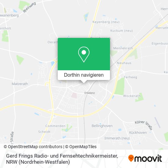 Gerd Frings Radio- und Fernsehtechnikermeister Karte