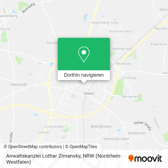 Anwaltskanzlei Lothar Zimansky Karte