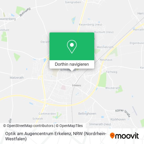 Optik am Augencentrum Erkelenz Karte