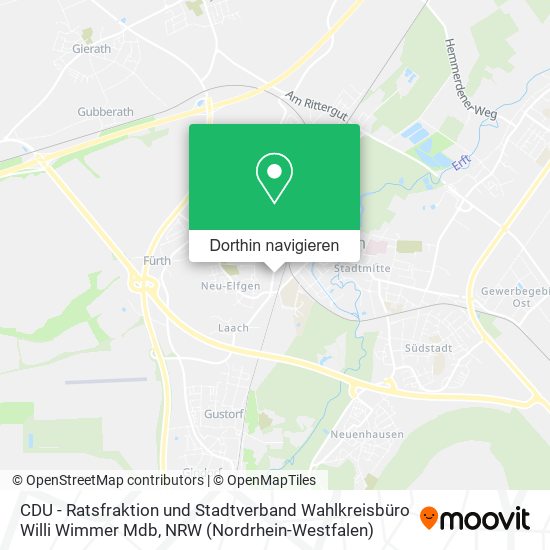 CDU - Ratsfraktion und Stadtverband Wahlkreisbüro Willi Wimmer Mdb Karte