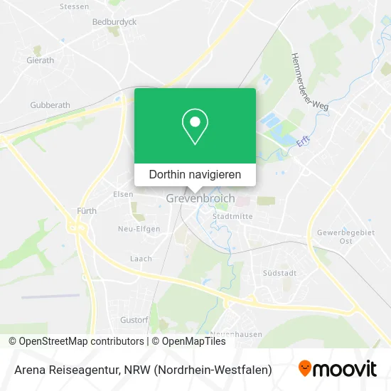 Arena Reiseagentur Karte